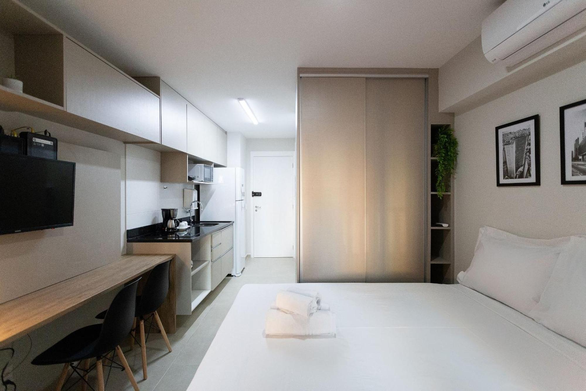 Hub Vila Madalena - Studios Por Temporada ساو باولو المظهر الخارجي الصورة